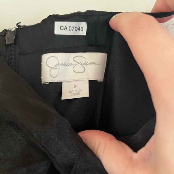 Jessica Simpson Black Ruffle Strapless Mini Dress - Picture 5 of 6